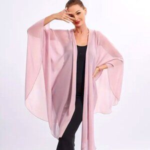 *NEW* Stylish Chiffon Shawl - Lotus Pink - One Size
